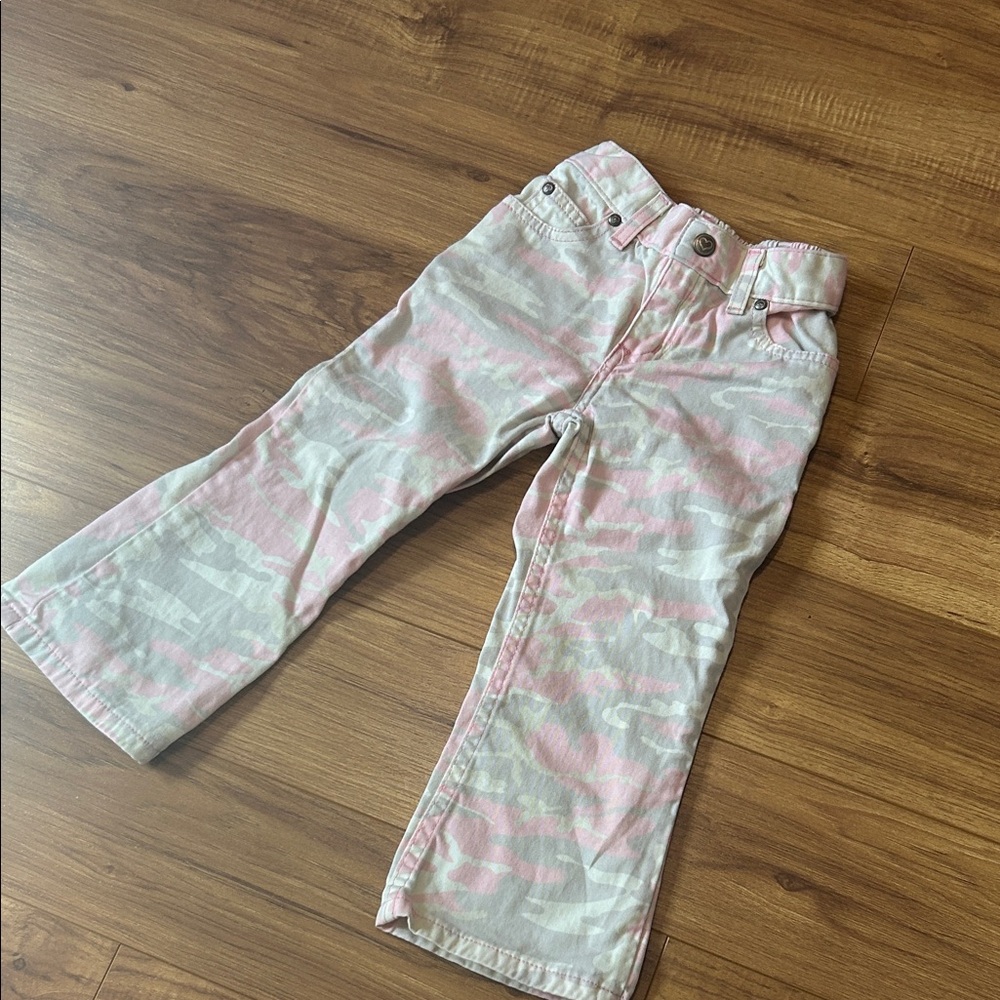 Vintage Sonoma Pink and White Camo Flare Jeans